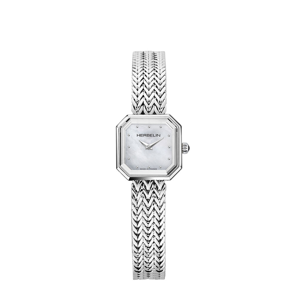 Montre Herbelin Octogone Nacre Blanche