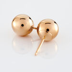 Boucles D'oreilles Puces Fidelia Boule Or Rose - Clous d'oreilles Femme | Histoire d&rsquo;Or