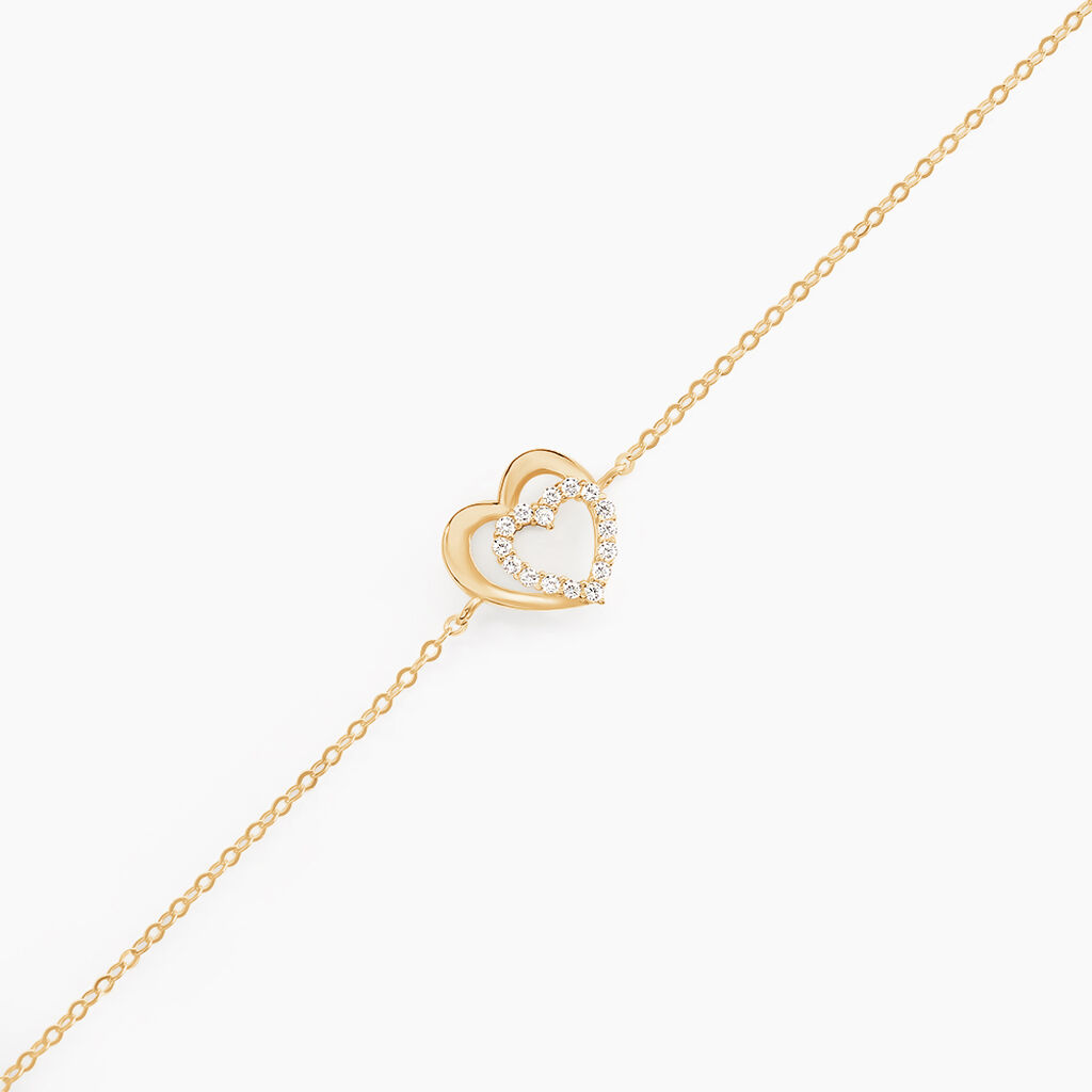 Bracelet Constancia Or Jaune Oxyde De Zirconium - Bracelets Femme | Histoire d&rsquo;Or