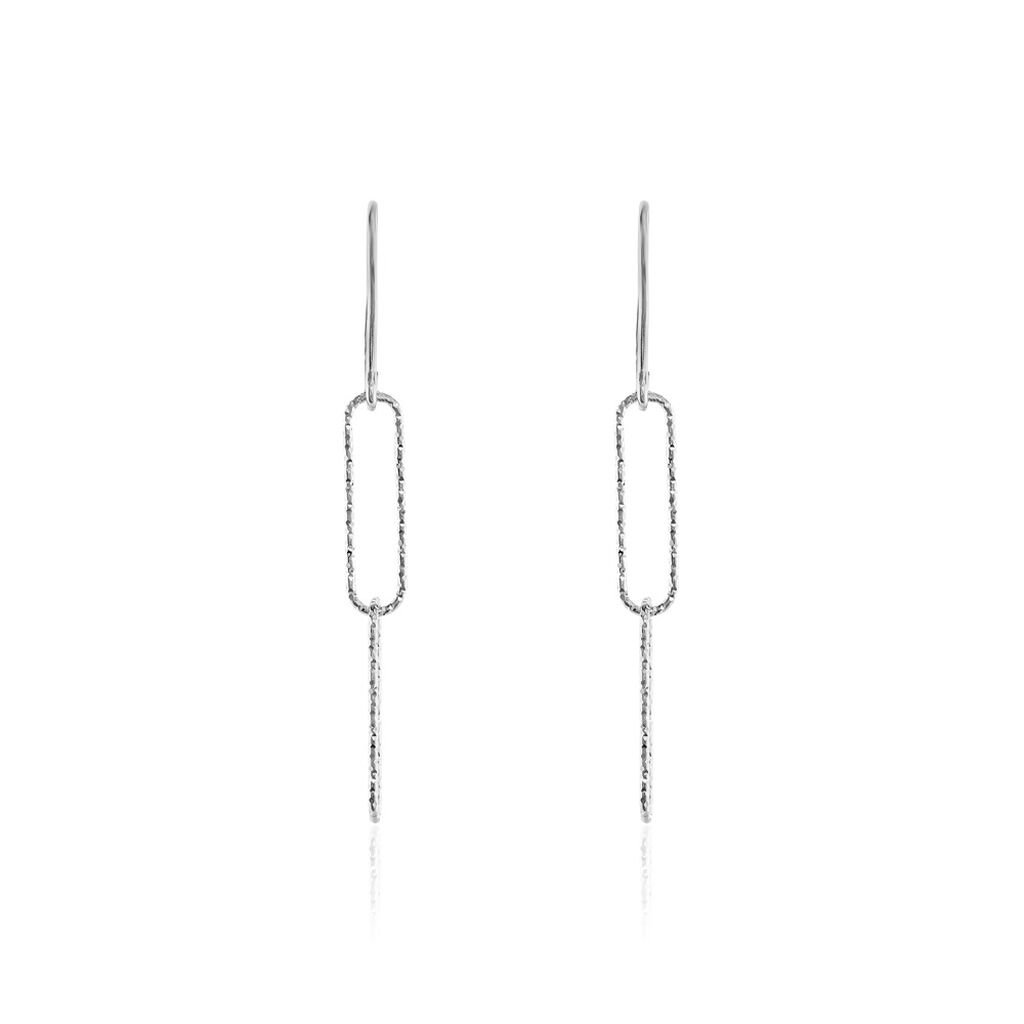 Boucles D'oreilles Pendantes Chiarina Argent Blanc - Boucles d'oreilles fantaisie Femme | Histoire d’Or