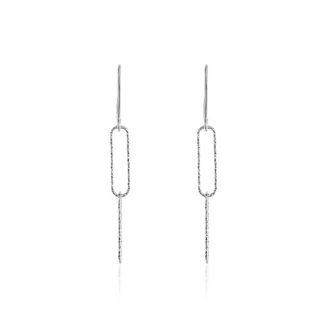 Boucles D'oreilles Pendantes Chiarina Argent Blanc - Boucles d'oreilles fantaisie Femme | Histoire d’Or