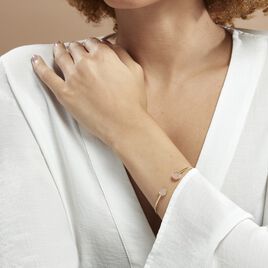 Bracelet Jonc Heida Or Jaune Calcédoine - Bracelets joncs Femme | Histoire d’Or
