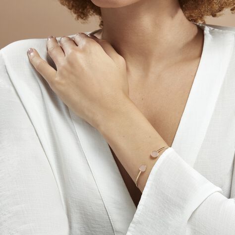 Bracelet Jonc Heida Or Jaune Calcédoine - Bracelets joncs Femme | Histoire d’Or