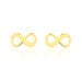 Boucles D'oreilles Puces Annie-francoise Infini Or Jaune - Clous d'oreilles Femme | Histoire d’Or