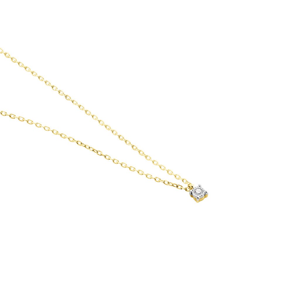 Collier Mei Or Jaune Diamant - Colliers Femme | Histoire d’Or