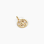 Pendentif Jeptha Argent Dor&eacute; A L'Or 750/1000 Perle De Culture Oxyde De Zirconium - Pendentifs empierr&eacute;s Femme | Histoire d&rsquo;Or