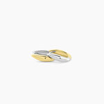 Cr&eacute;oles Perfect Match Argent Bicolore - Boucles d'oreilles cr&eacute;oles Femme | Histoire d&rsquo;Or