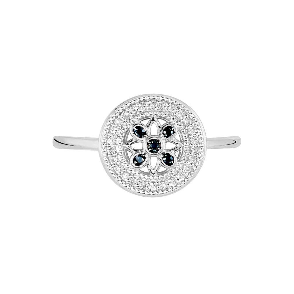 Bague Elfidiane Or Blanc Diamant - Bagues solitaires Femme | Histoire d&rsquo;Or