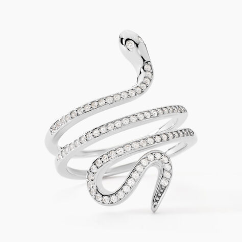 Bague Wesley Argent Blanc Oxydes De Zirconium - Bagues avec pierre Femme | Histoire d’Or