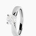Bague Solitaire Iris Or Blanc Diamant - Bagues solitaires Femme | Histoire d&rsquo;Or