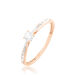 Bague Solitaire Laetitia Or Rose Diamant - Bagues solitaires Femme | Histoire d’Or