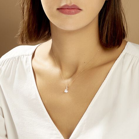 Collier Micheline Or Bicolore Oxyde De Zirconium - Colliers Femme | Histoire d’Or