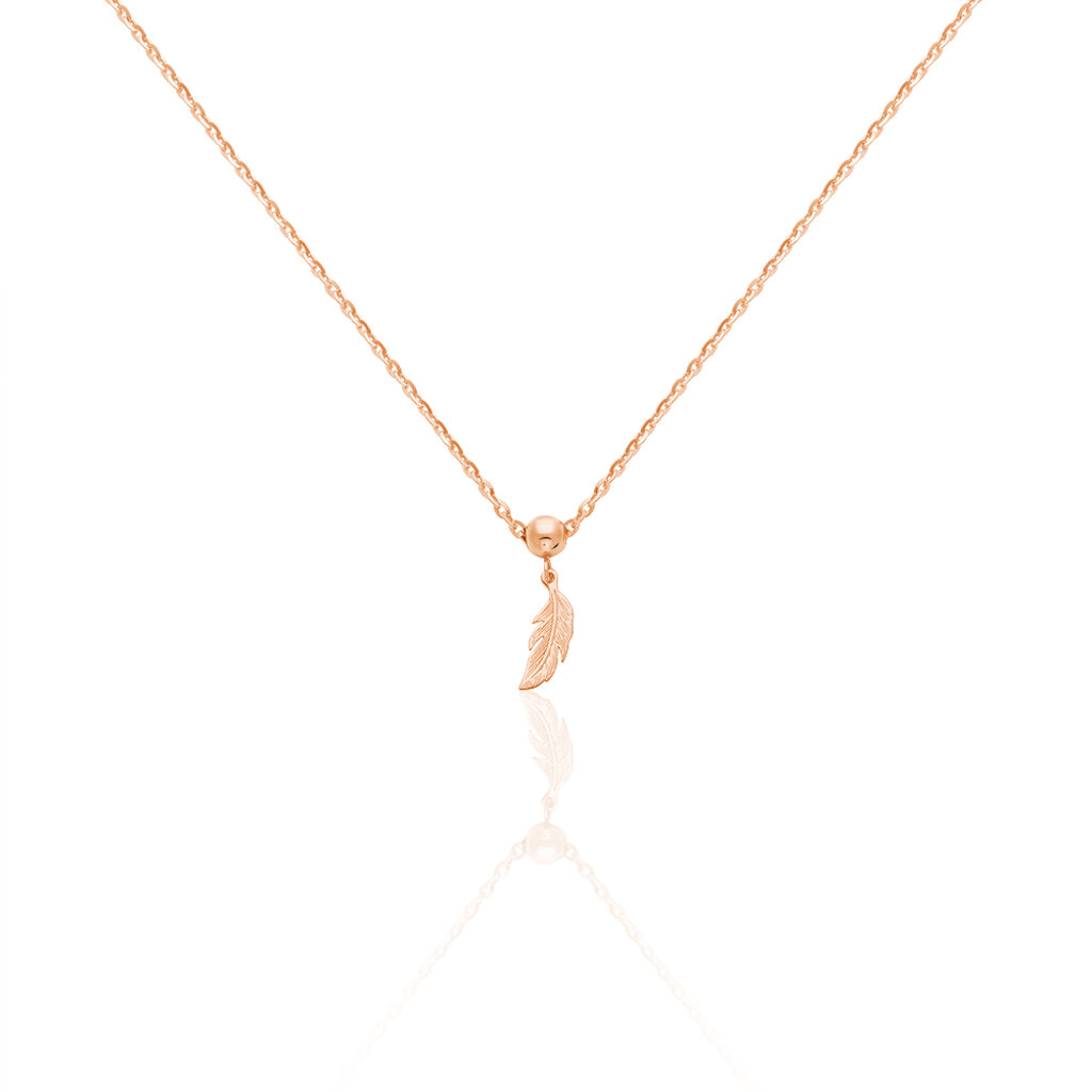 Charms Hedy Or Rose - Pendentifs Plume Femme | Histoire d’Or