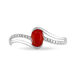 Bague Anja Or Blanc Rubis Et Diamant - Bagues solitaires Femme | Histoire d’Or