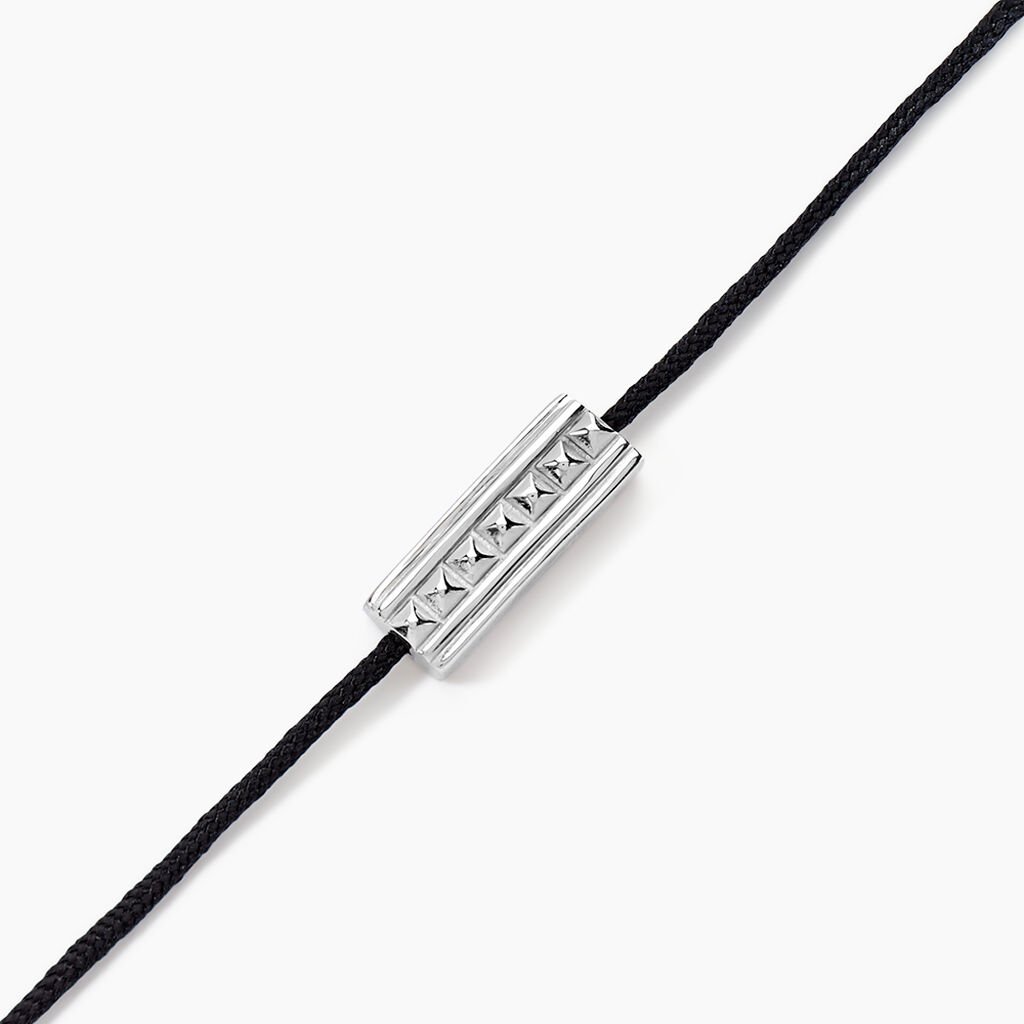 Bracelet Silva Argent Blanc - Bracelets cordon Homme | Histoire d’Or