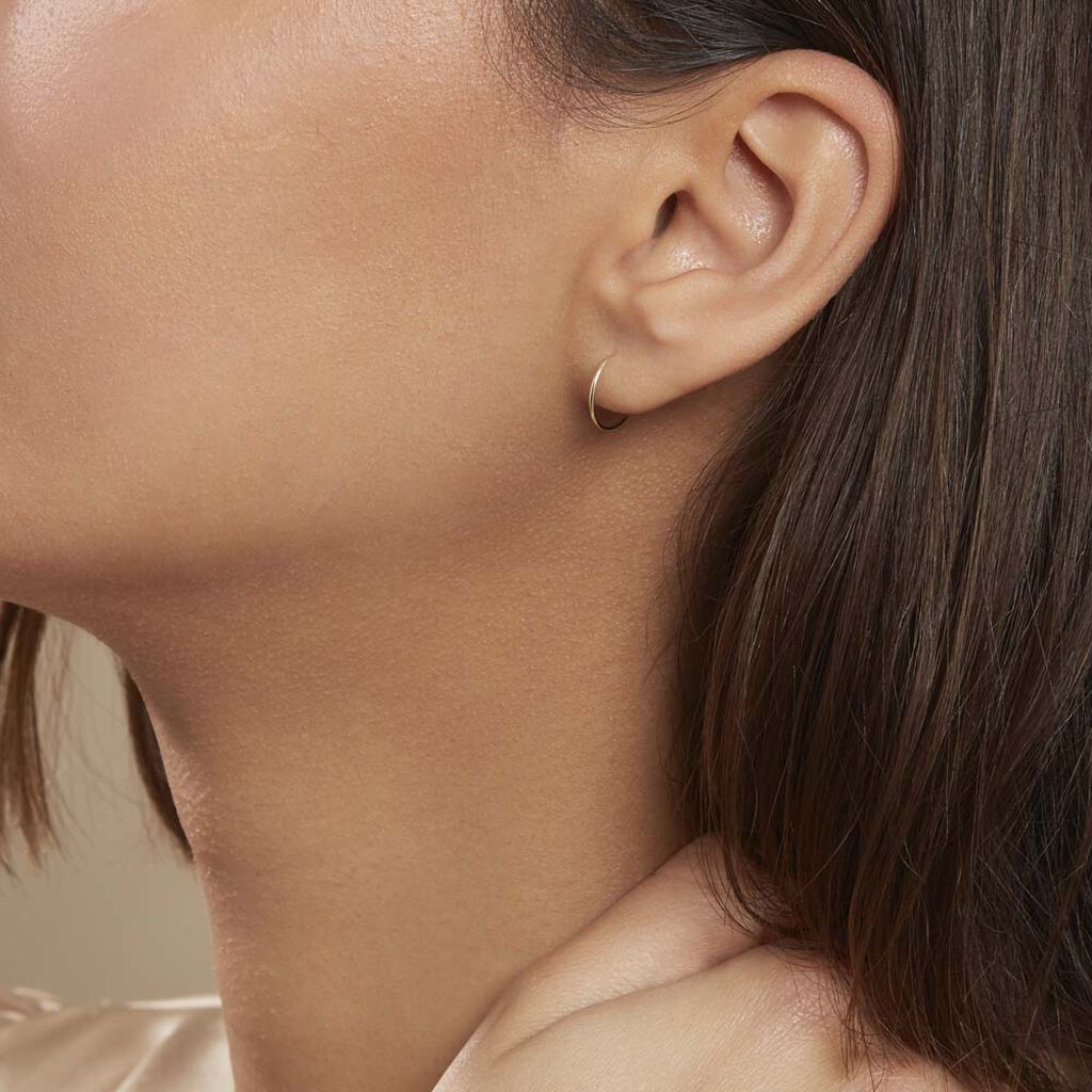 Créoles Muses Or Jaune - Boucles d'oreilles créoles Femme | Histoire d’Or