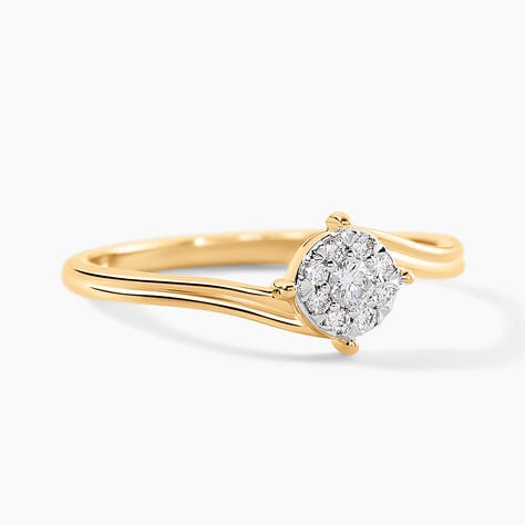 Bague Agrafena Or Jaune Diamant - Bagues avec pierre Femme | Histoire d&rsquo;Or