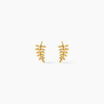 Boucles D'Oreilles Puces Eudia Argent Dor&eacute; A L'Or 750/1000 - Boucles d'oreilles fantaisie Femme | Histoire d&rsquo;Or