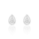 Boucles D'oreilles Puces Izia Or Blanc Diamant - Clous d'oreilles Femme | Histoire d&rsquo;Or