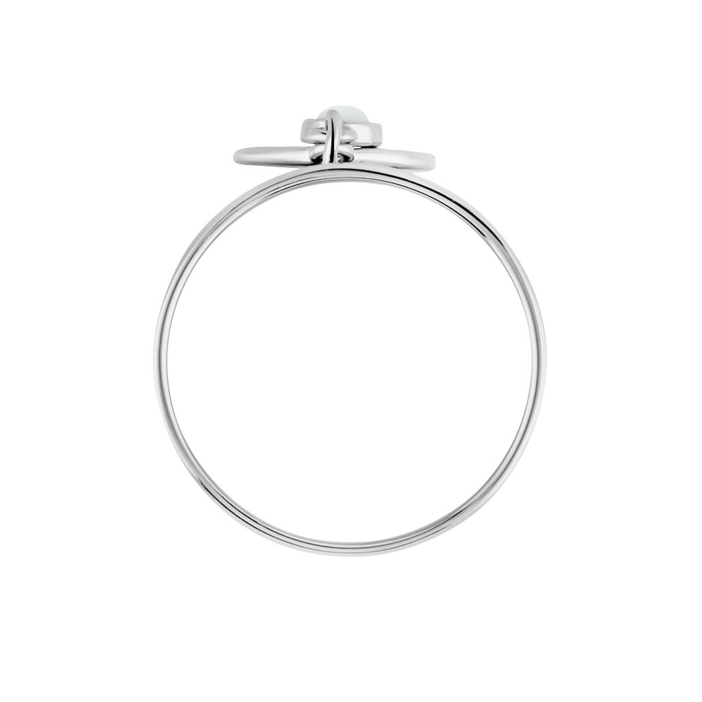 Bague Piassina Argent Blanc Nacre - Bagues avec pierre Femme | Histoire d’Or