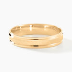 Alliance Mat Et Brillant Demi Jonc Classique Or Jaune - Alliances Unisex | Histoire d&rsquo;Or