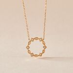Collier &eacute;clat Perl&eacute; Plaqu&eacute; Or Oxyde De Zirconium - Colliers Femme | Histoire d&rsquo;Or