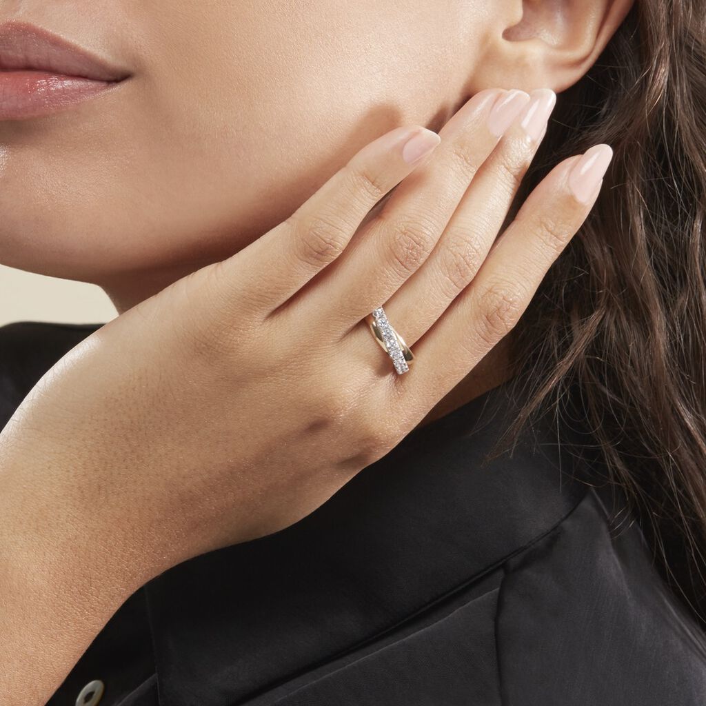 Bague Agostina Or Jaune Oxyde De Zirconium - Bagues avec pierre Femme | Histoire d’Or
