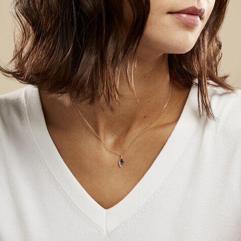 Collier Emotion Or Jaune Saphir Diamant - Colliers Femme | Histoire d’Or