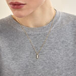 Collier Jazz Acier Jaune Nacre - Colliers fantaisie Femme | Histoire d&rsquo;Or