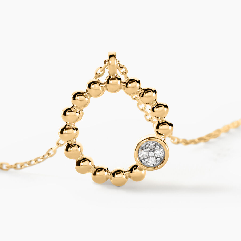 Collier Pearly Effect Or Jaune Diamant - Colliers Femme | Histoire d’Or