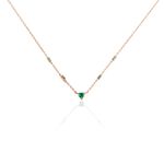 Collier D&eacute;claration Argent Rose Oxyde De Zirconium - Colliers fantaisie Femme | Histoire d&rsquo;Or