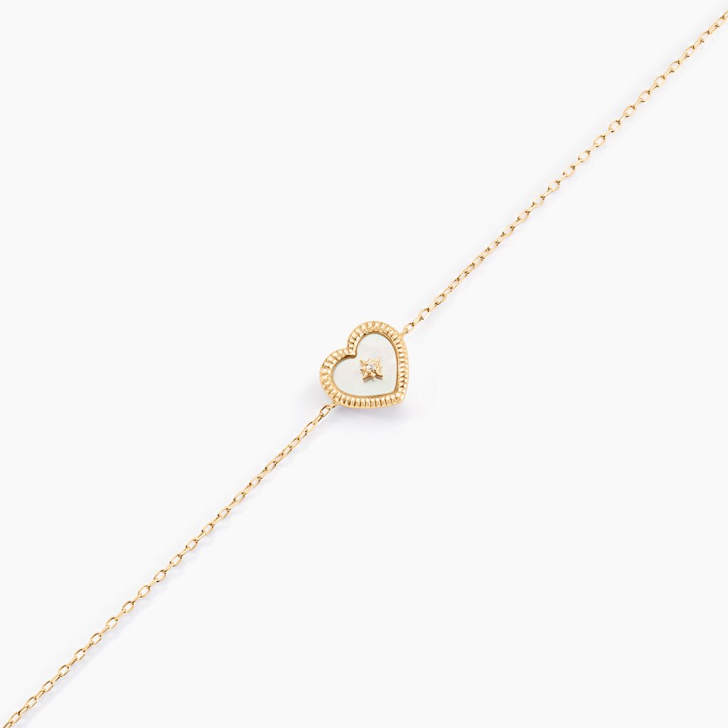 Bracelet Bronte Or Jaune Nacre Diamant - Bracelets Femme | Histoire d&rsquo;Or
