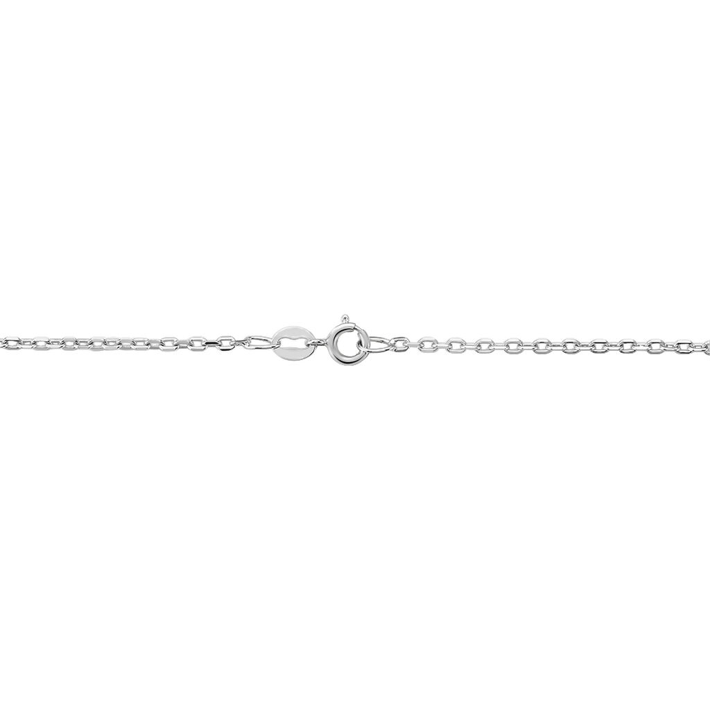 Chaîne Igoa Maille Forçat Diamantee Or Blanc - Chaines Famille | Histoire d’Or