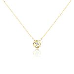 Collier Or Jaune Lazarus Oxyde De Zirconium - Colliers Femme | Histoire d&rsquo;Or