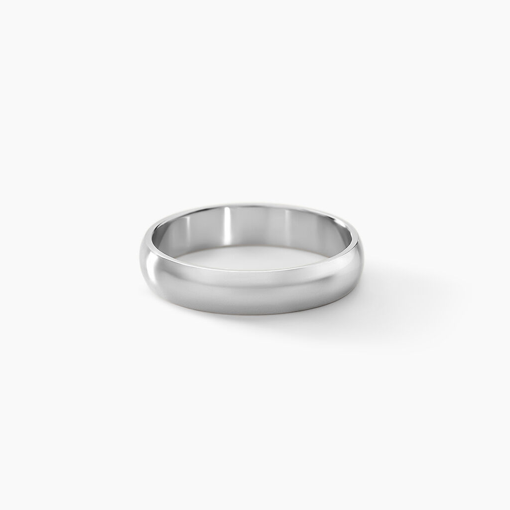 Alliance Alexyne Argent Blanc - Alliances Famille | Histoire d&rsquo;Or