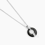 Collier Suzanne Argent Blanc C&eacute;ramique Et Oxyde De Zirconium - Colliers fantaisie Femme | Histoire d&rsquo;Or