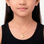 Collier Benedicte Message Or Jaune - Colliers Bapt&ecirc;me Enfant | Histoire d&rsquo;Or