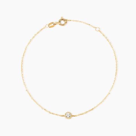 Bracelet Dilshad Or Jaune Oxyde De Zirconium - Bracelets Femme | Histoire d&rsquo;Or