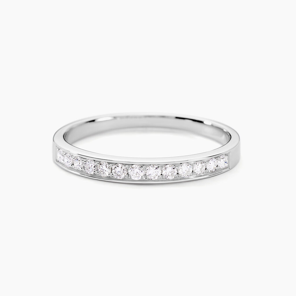 Alliance Rhea Or Blanc Diamant - Alliances Femme | Histoire d’Or