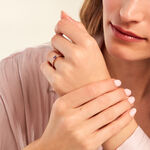 Bague Mireilla Plaqu&eacute; Or Dor&eacute; Oxyde De Zirconium - Bagues solitaires Femme | Histoire d&rsquo;Or