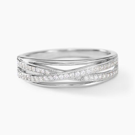 Bague Urpa Argent Blanc Oxyde De Zirconium - Bagues avec pierre Femme | Histoire d&rsquo;Or
