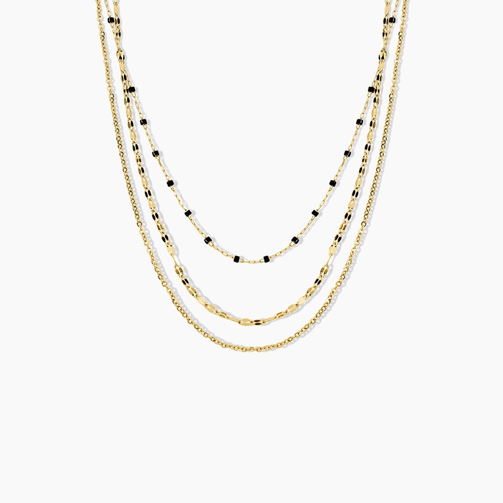 Collier Amala Acier Jaune Verre - Colliers fantaisie Femme | Histoire d’Or