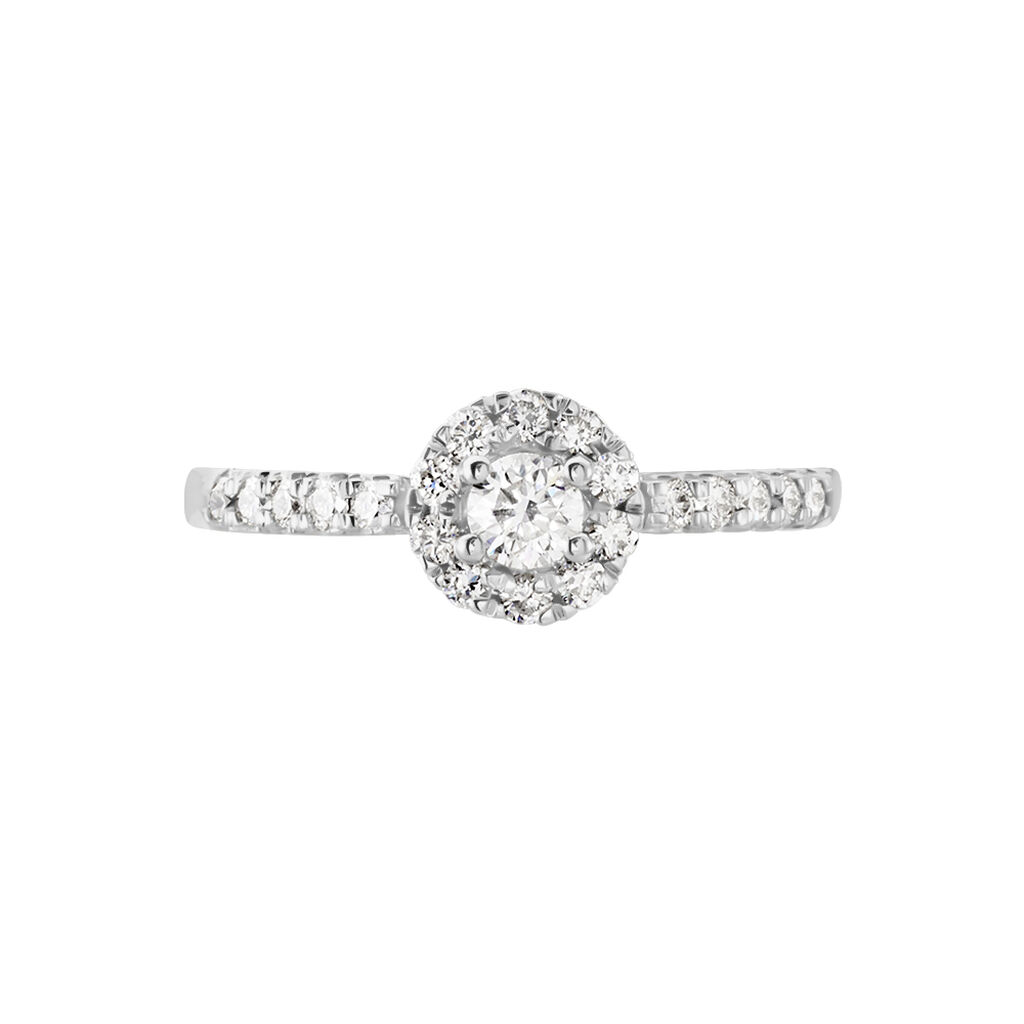 Bague Urbane Platine Blanc Diamant - Bagues solitaires Femme | Histoire d&rsquo;Or
