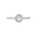 Bague Urbane Platine Blanc Diamant - Bagues solitaires Femme | Histoire d&rsquo;Or