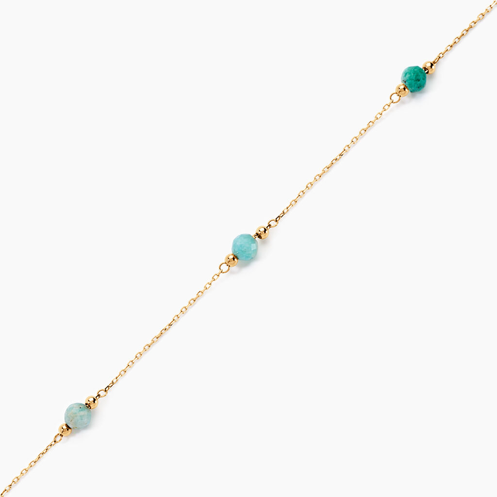 Bracelet Billy Or Jaune Turquoise - Bracelets Femme | Histoire d&rsquo;Or
