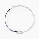 Bracelet Infini Pop Argent Blanc Oxyde De Zirconium - Bracelets cordon Femme | Histoire d&rsquo;Or