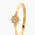 Bague Leondine Or Jaune Diamant - Bagues avec pierre Femme | Histoire d&rsquo;Or
