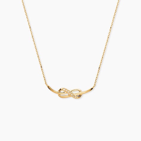 Collier Rabindra Or Jaune Diamant - Colliers Femme | Histoire d&rsquo;Or