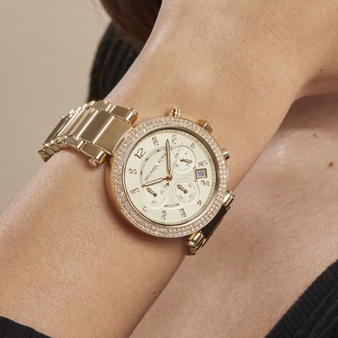 Montre Michael Kors Parker Champagne - Montres Femme | Histoire d’Or