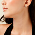 Cr&eacute;oles Fillipa Argent Blanc - Boucles d'oreilles cr&eacute;oles Femme | Histoire d&rsquo;Or